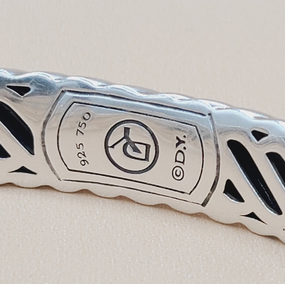 David Yurman 10mm Waverly Cable Bracelet With Gold - Picture 13 of 14